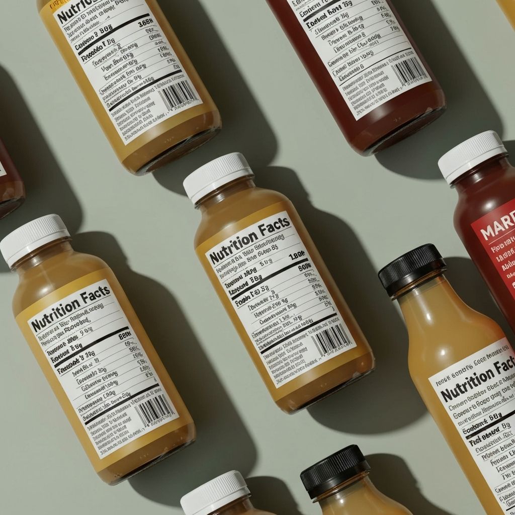 italok étiquettái közelről